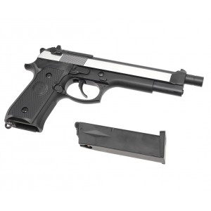 Страйкбольный пистолет WE Beretta M92F CO2, 2 tone WE-M007A-CO2